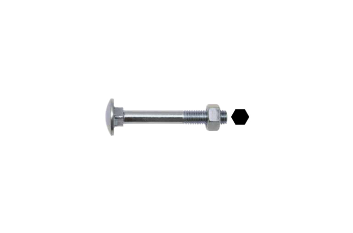SWG Flachrundkopfschraube verzinkt DIN603 8x50mm 100 Stück