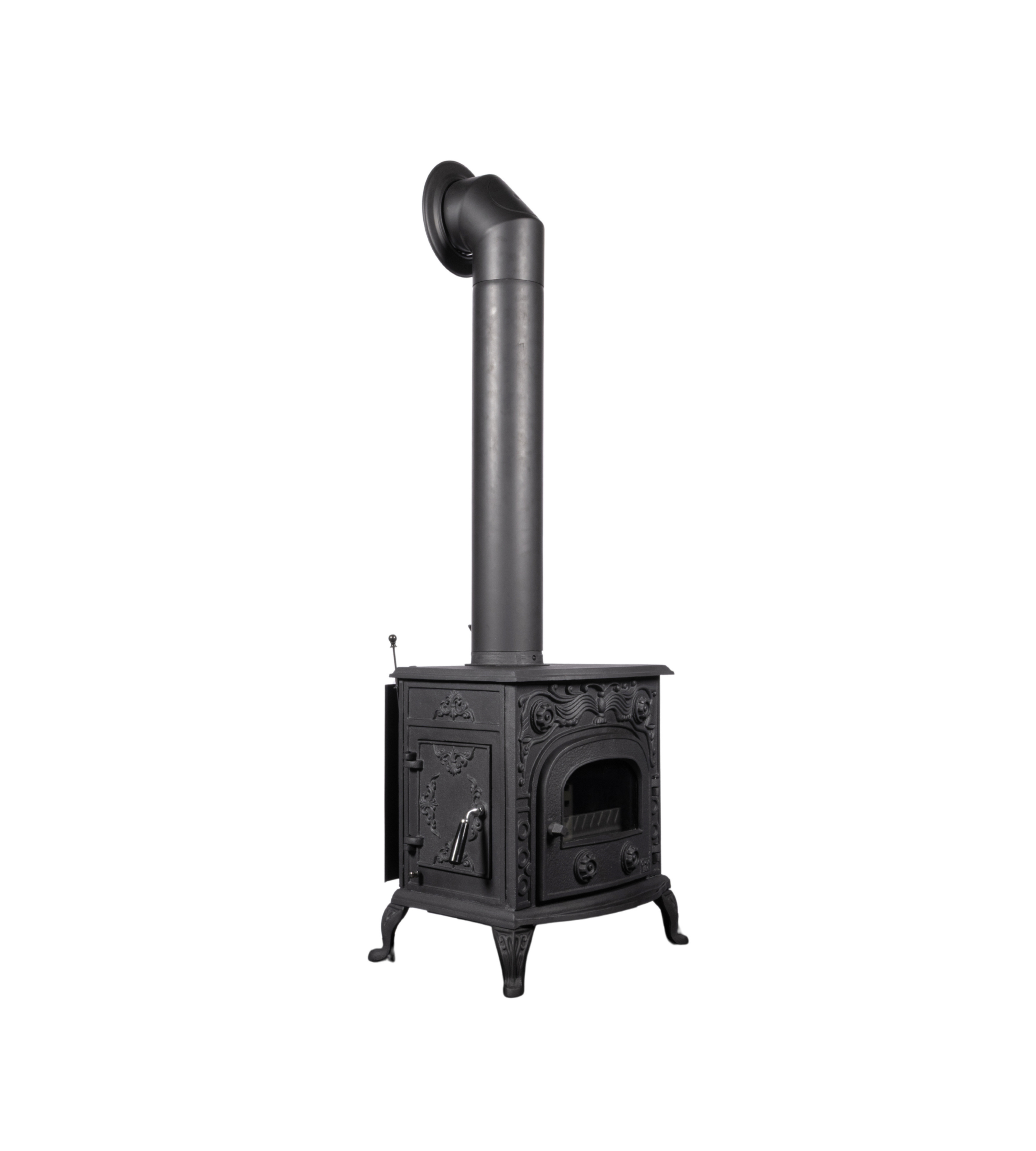 Globe Fire Eros I Kaminofen raumluftunabhängig schwarz 7,7 kW