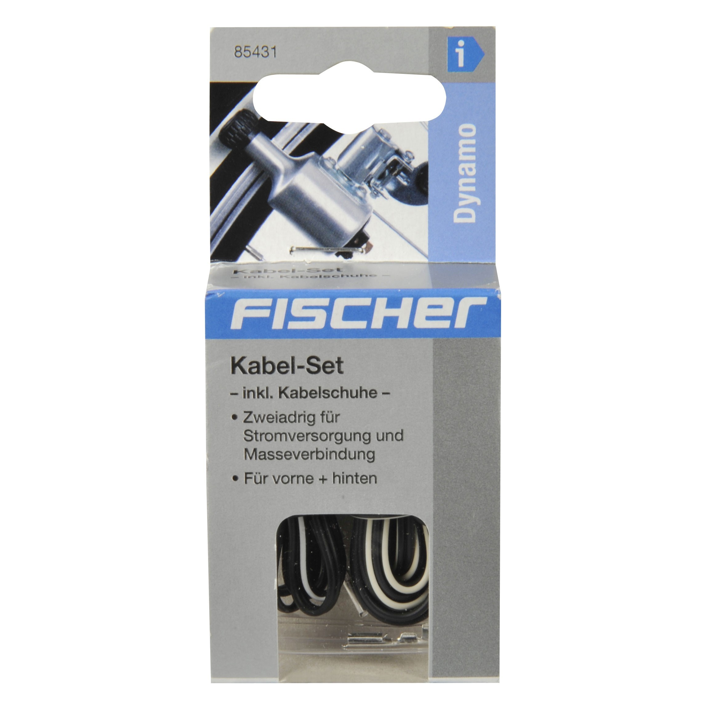 Fischer Fahrradbeleuchtung Dynamo / Kabel-Set