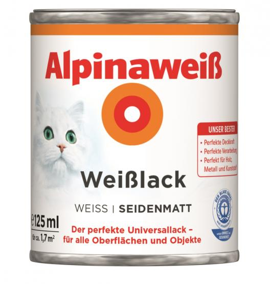 Alpina Alpinaweiß Weißlack seidenmatt 125ml