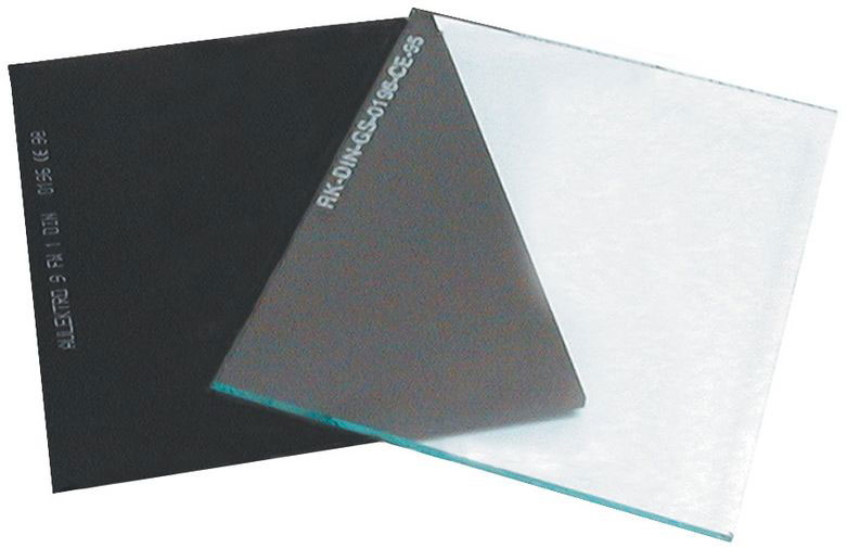 Vorsatzglas 90 x 110 mm für Güde Schweißschutzhelm DIN 11