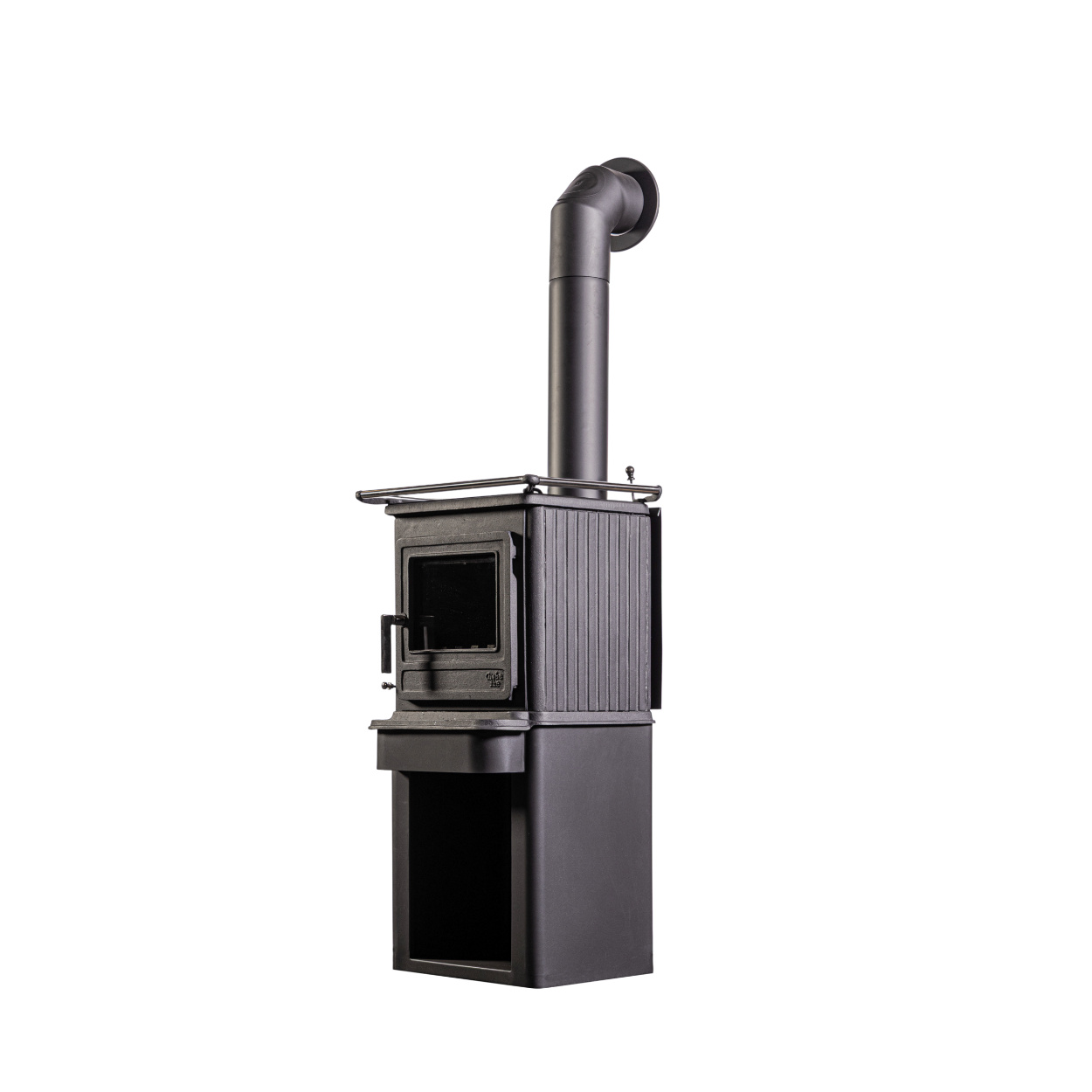 Globe Fire Ceres Kaminofen mit Kochplatte raumluftunabhängig 6,3 kW