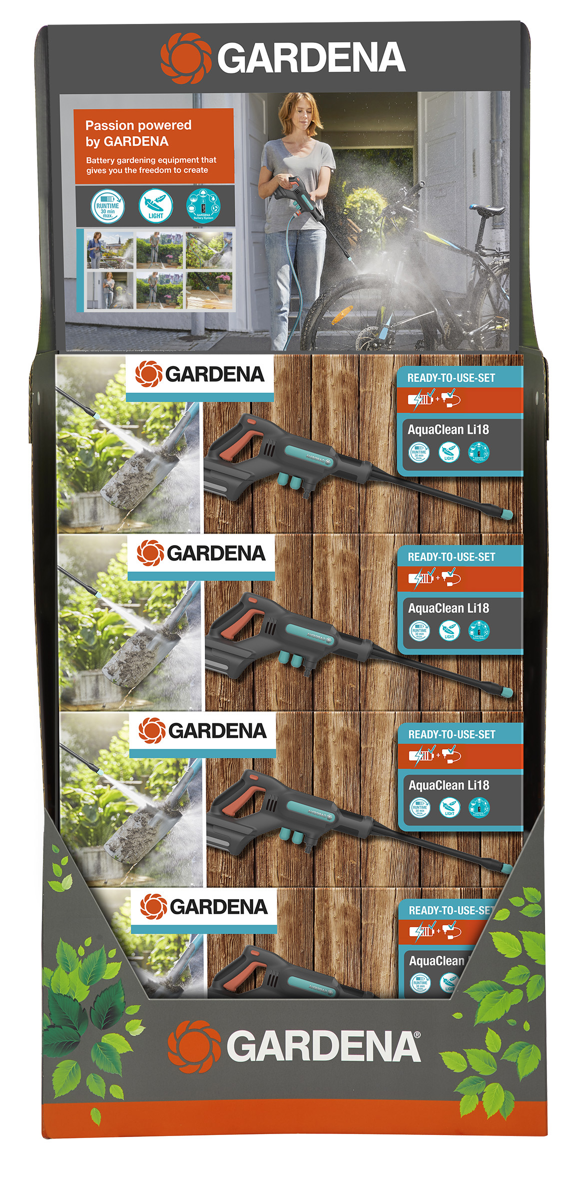 Akku-Mitteldruckreiniger AquaClean 24/18V P4A Ready-To-Use Set