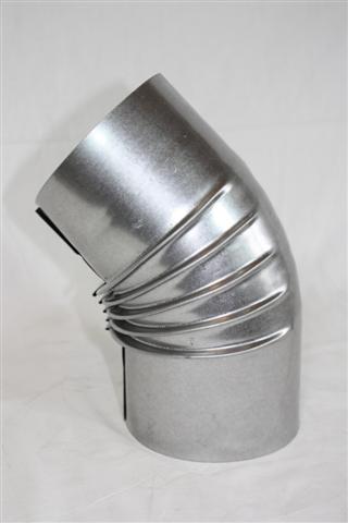 Ofenrohr / Rauchrohr FAL Bogenknie 45° Ø80mm ohne Tür