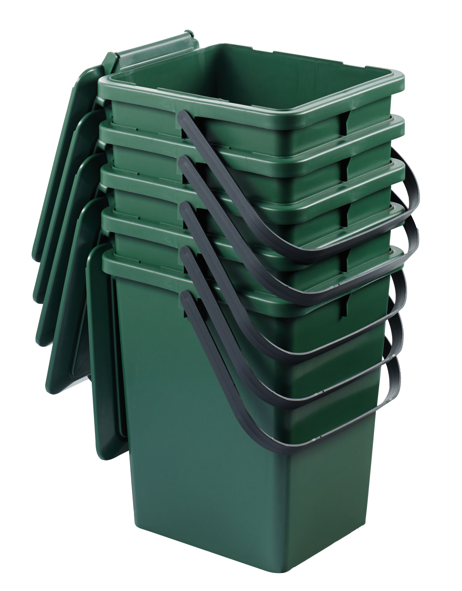 Komposteimer / Bio-Eimer grün stapelbar 10 Liter Graf 640030