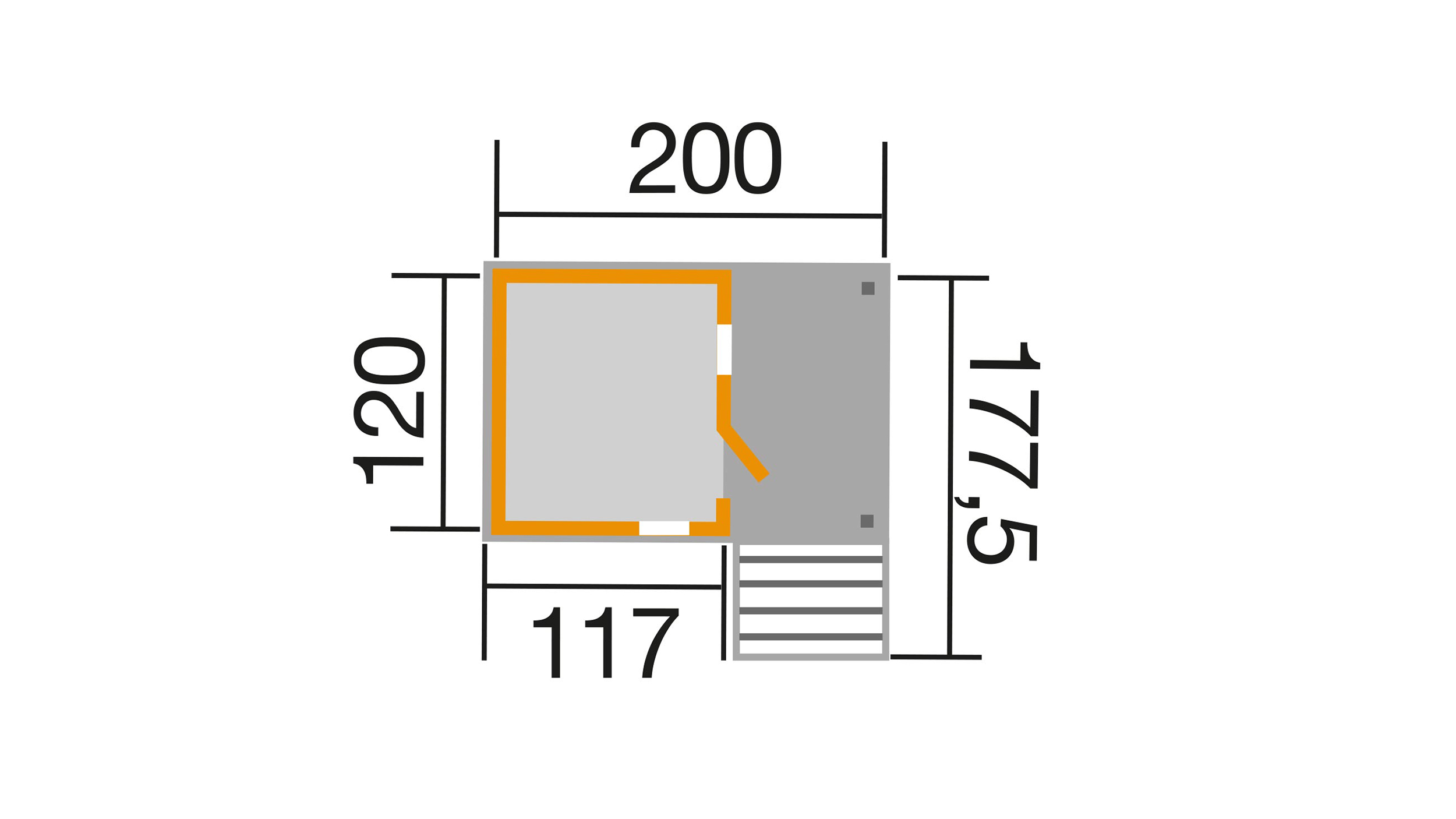 Tabaluga Abenteuerhaus LOTTI mit Treppe und Terras