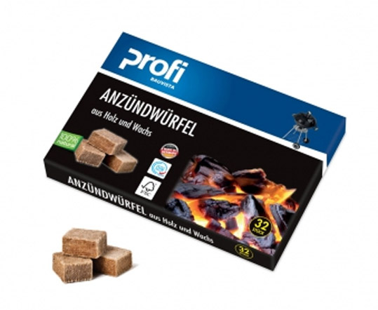 Grillanzünder / Kamin Anzünder PROFI Paraffinbasis 32 Stück
