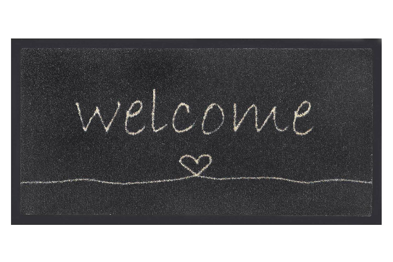 MD-Entree Schmutzfangmatte Emotion  Welcome 40x80 cm schwarz