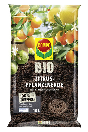 COMPO Bio Zitrus Pflanzenerde 10L