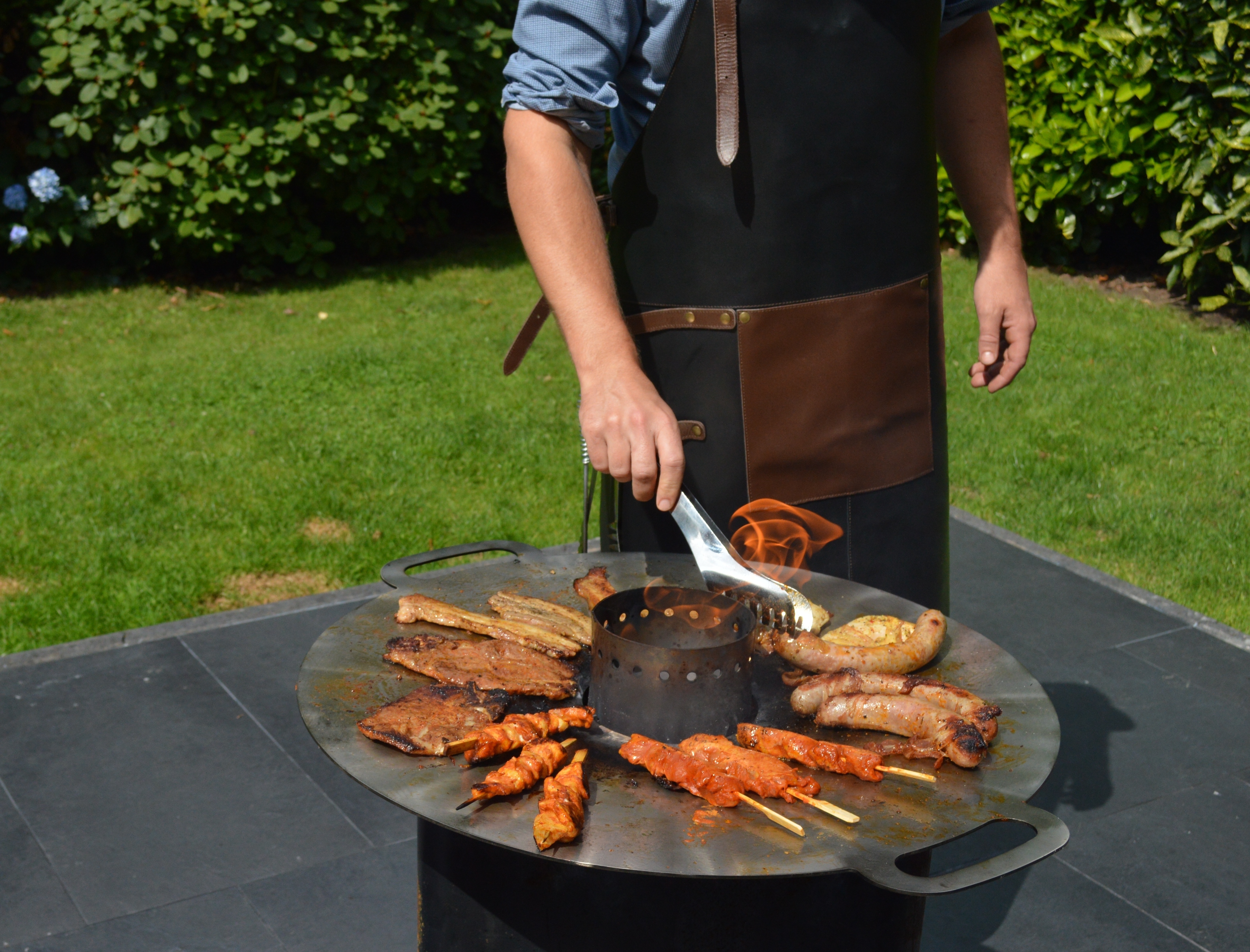 Globe Fire Osorno Outdoor-Pelletfeuer aus Cortenstahl