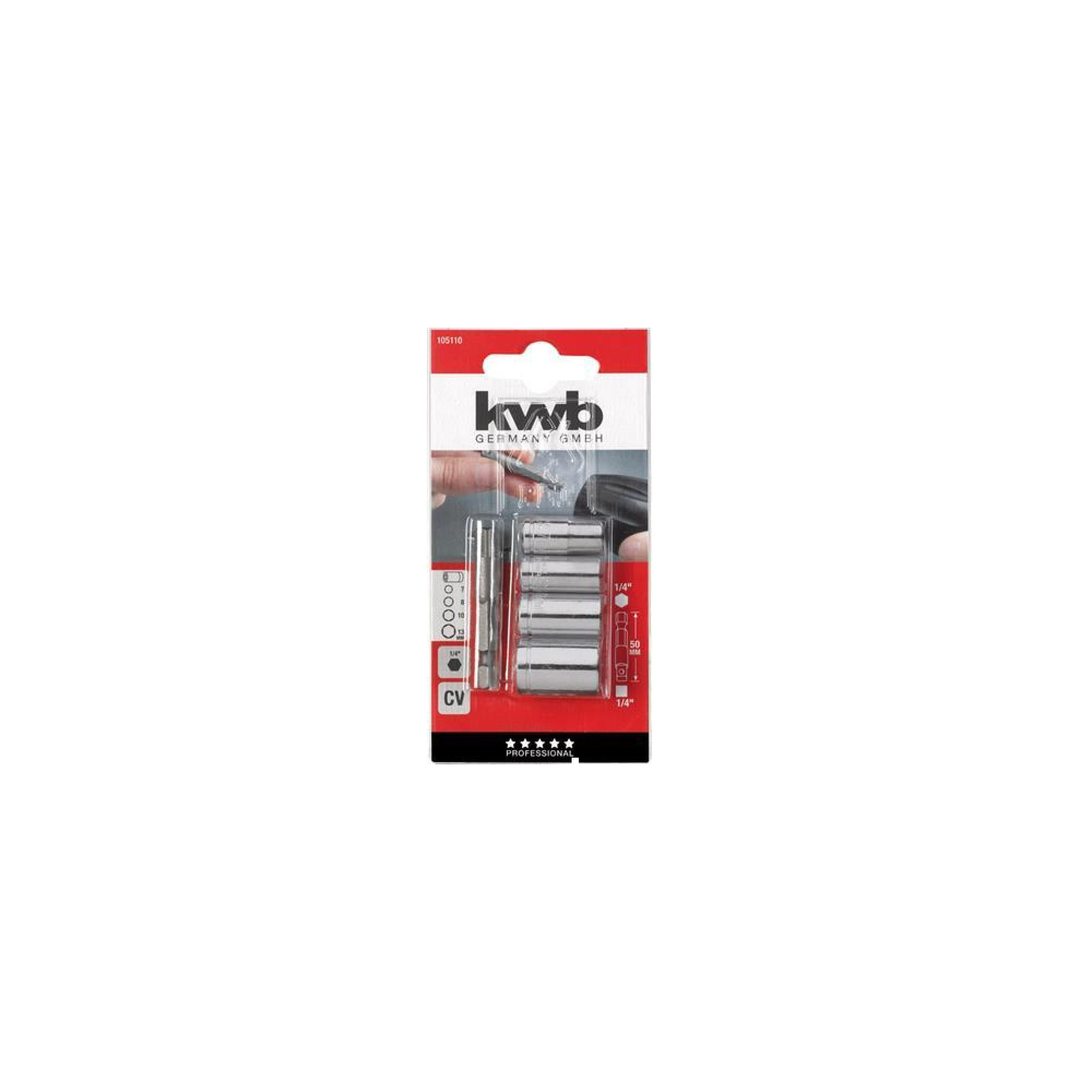 KWB Steckdosen-Set mit Adapter 50mm