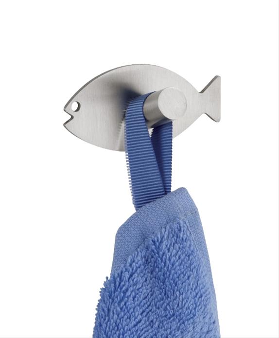 Wandhaken Fish Edelstahl 2er