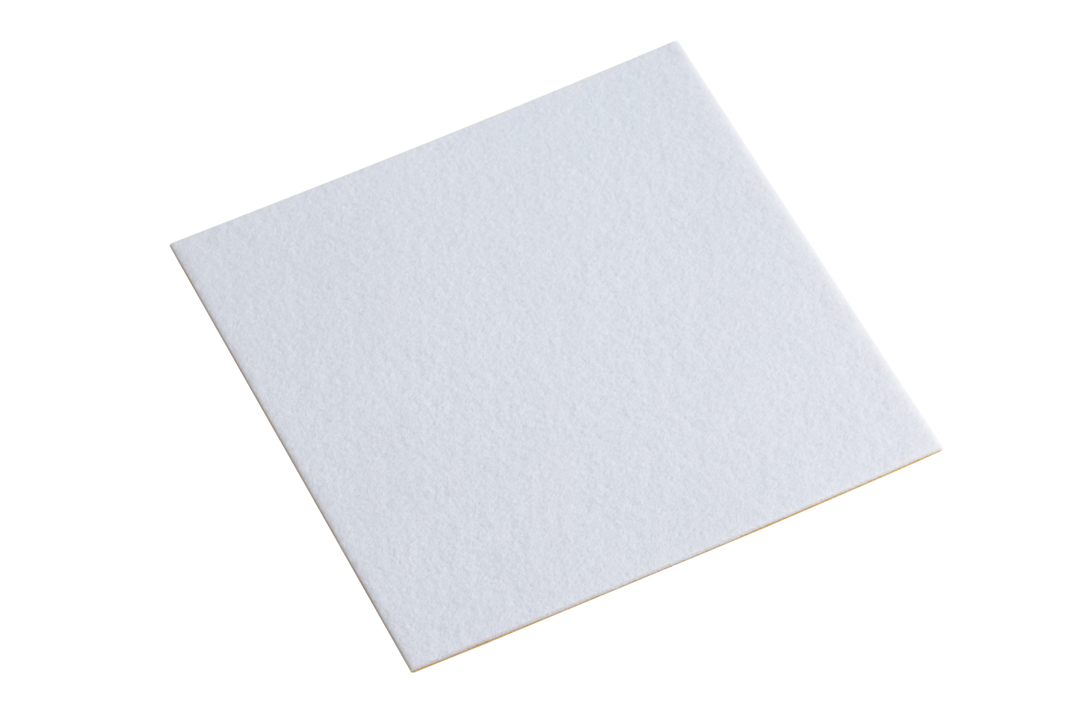 Filzzuschnitt selbstklebend 200 × 200 mm, weiß, 1 Stück