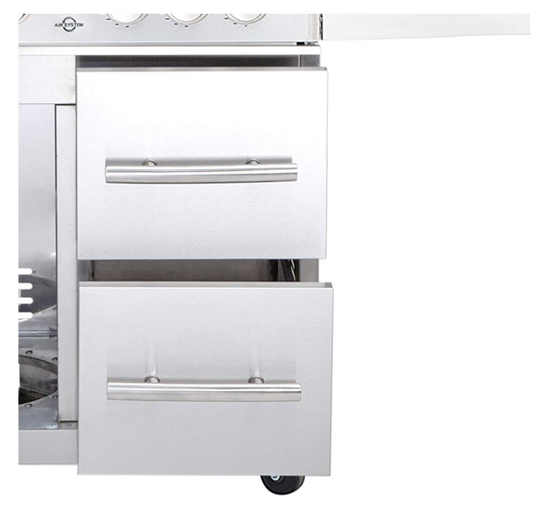 All'Grill® Schubladen System rechts für Modular Chef L Edelstahl