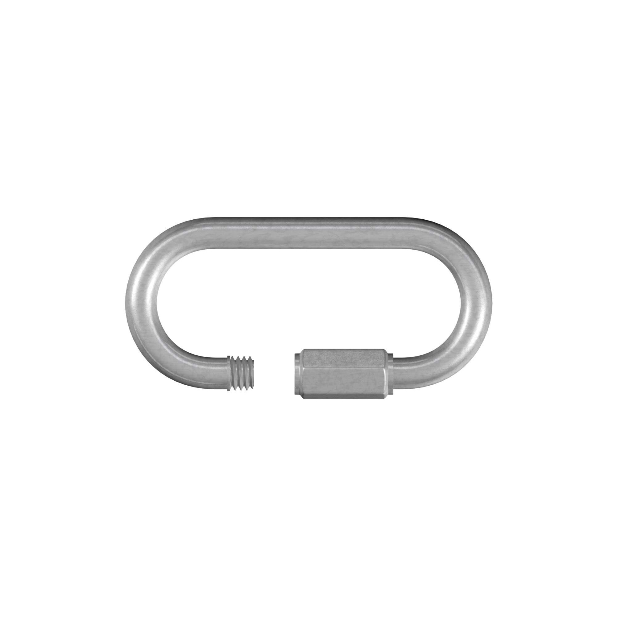 Notglied mit Schraube 2er-Set Stahl galvanisch verzinkt 4mm