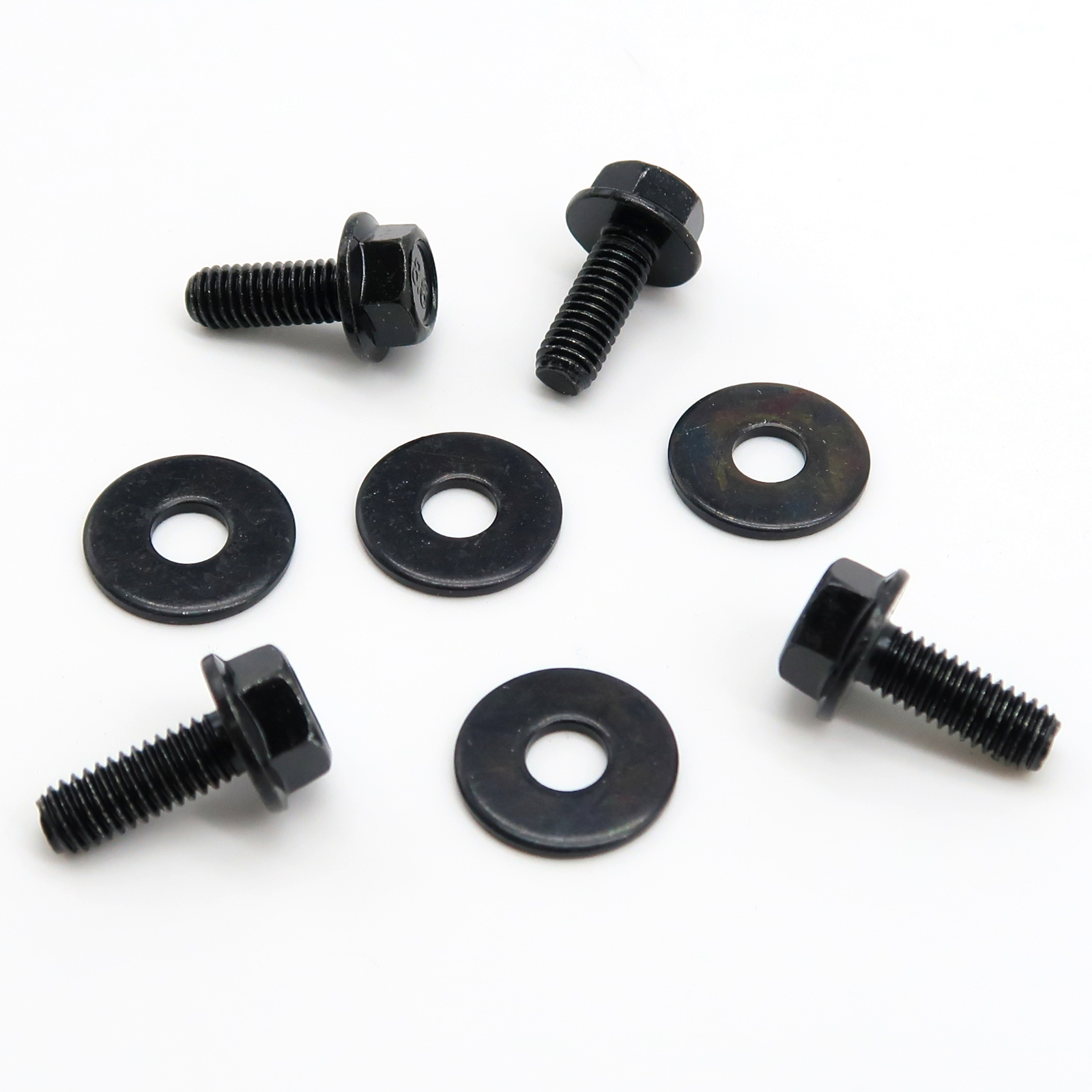 Rolektro Schrauben mit U-Scheiben für Trittfläche 6x20mm, 4 Stück, MX4