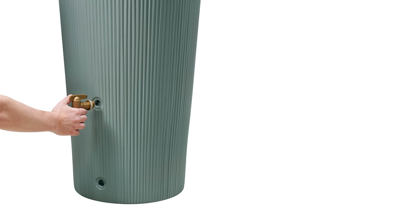 4rain Vaso 2in1 Decor Regenspeicher 220 L – Agave