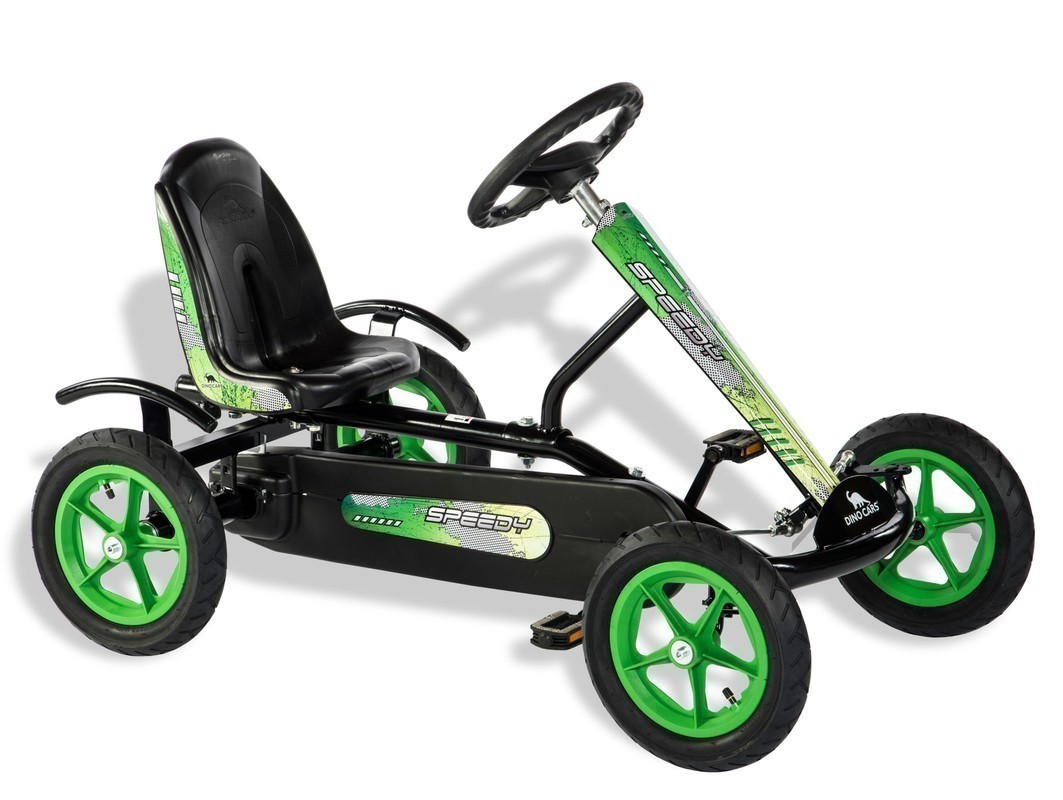 Gokart / Pedal-Gokart Kids Speedy BF1 schwarz/grün DINO CARS