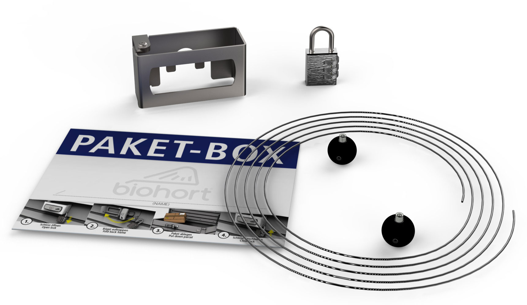 Paket-Box Kit / Umrüstsatz für Biohort Freizeitbox