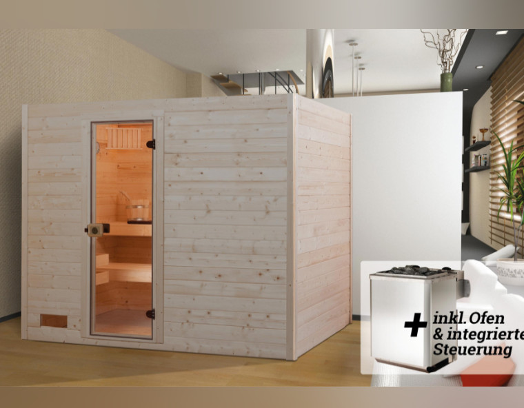 Weka Sauna VALIDA 9,0 kW K Gr.4 Glastür