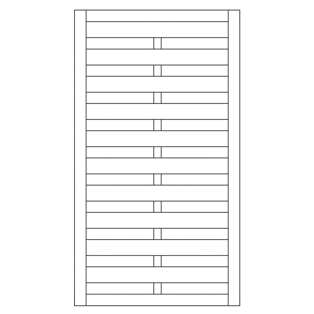 Sichtschutzzaun / Torelement Dichtzaun Pforte kdi 100x180cm