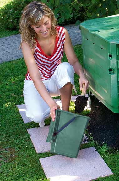 Komposter ECO King 600 Liter schwarz Garantia