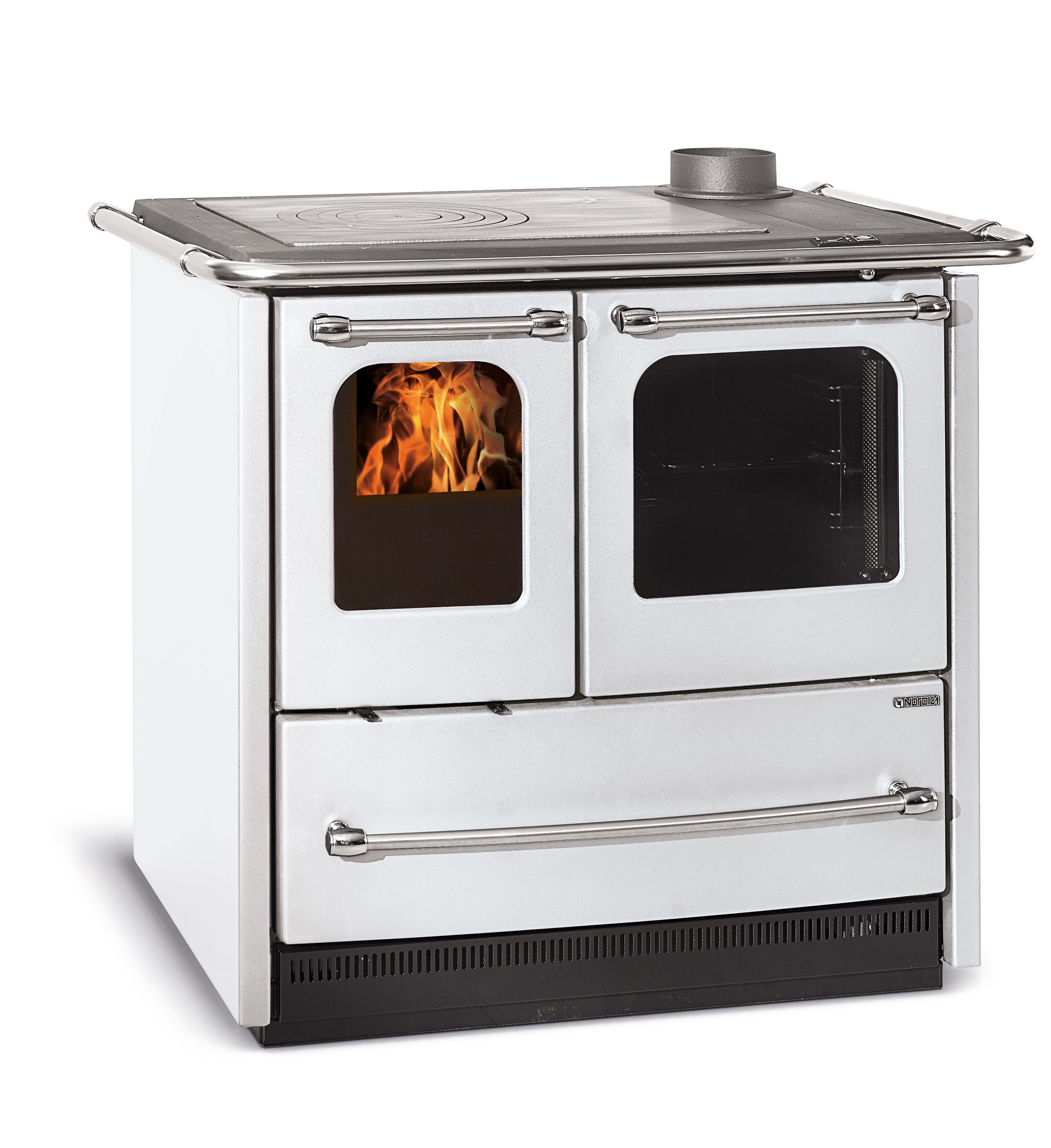 Küchenherd / Holzherd La Nordica Sovrana Easy weiß  Ans. re. 7,5kW