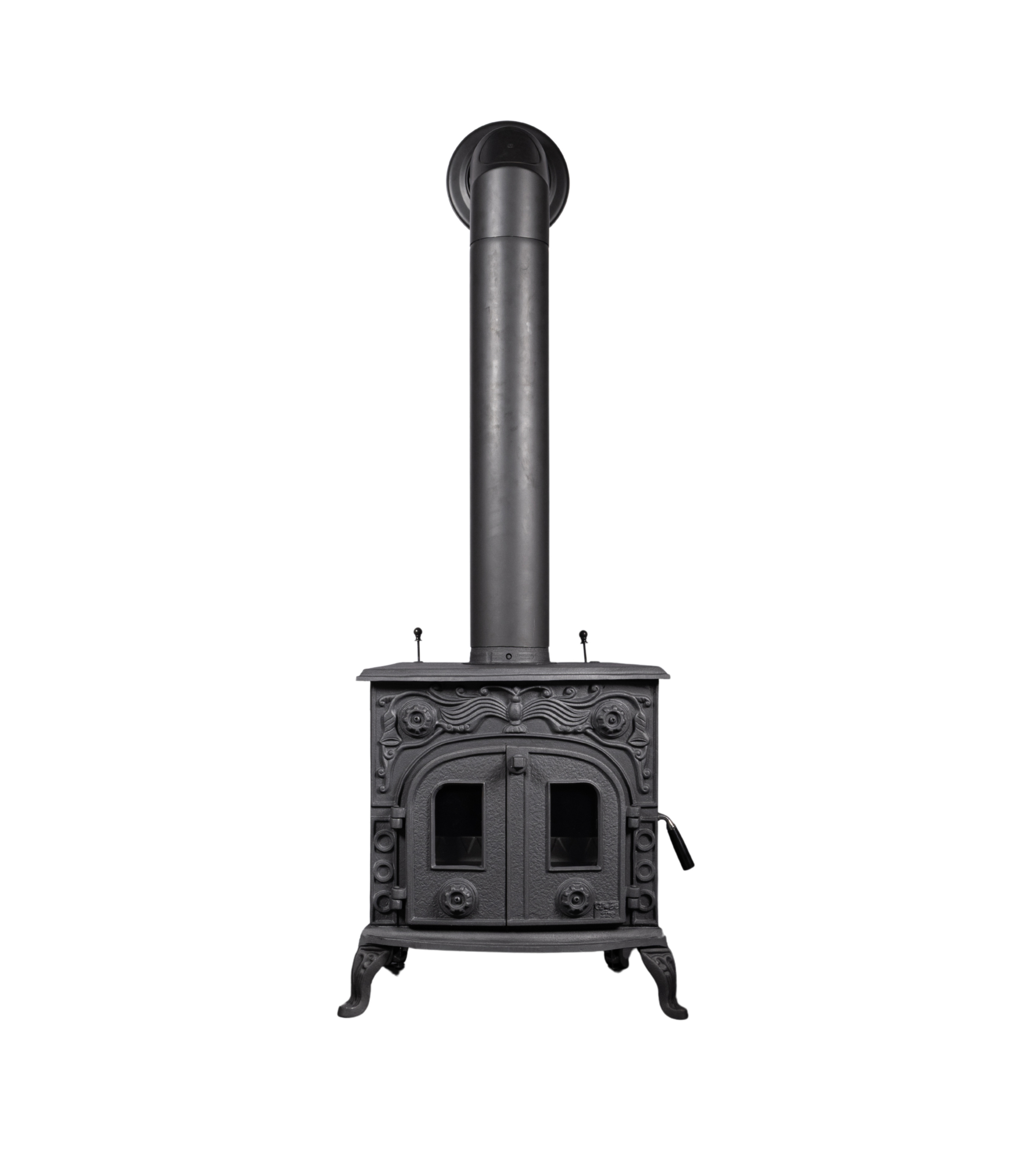 Globe Fire Eros II Kaminofen mit zweiflügeliger Tür schwarz 7,7 kW