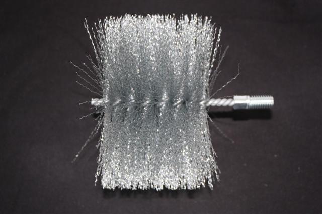Ofenrohr Bürstenkopf Stahldraht Ø160mm 1/2" Gewinde