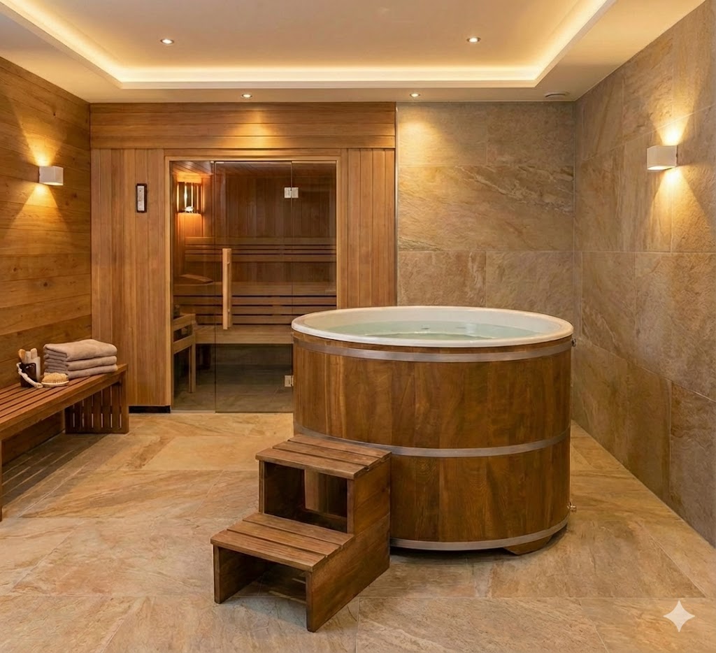 Eliga Premium Tauchbecken aus Kambalaholz (480L)