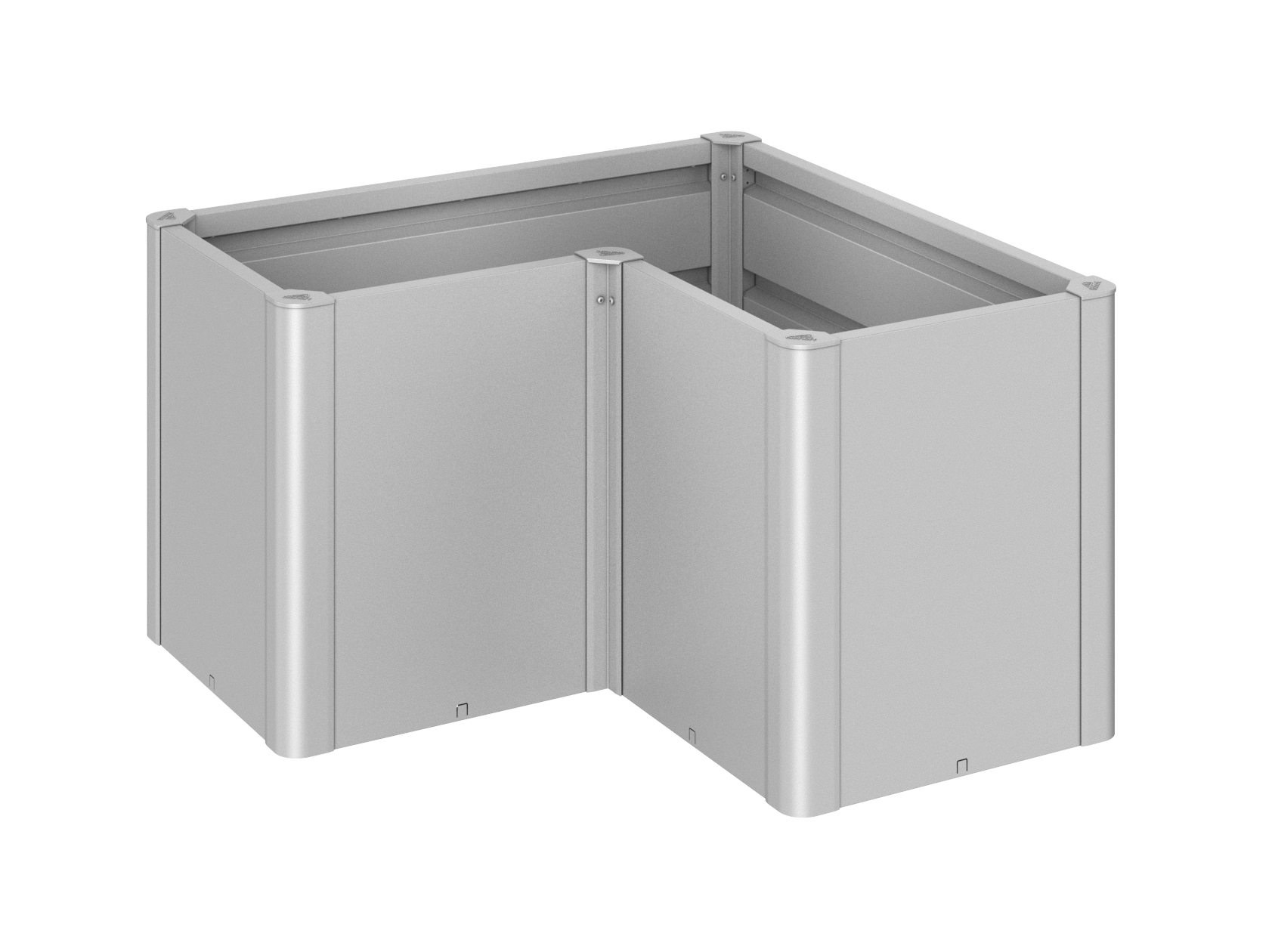 Biohort Pflanzbeet Belvedere L100 MIDI silber 102x102x61cm