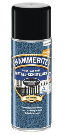 Hammerite Metallschutz Hammerlack schwarz 400ml