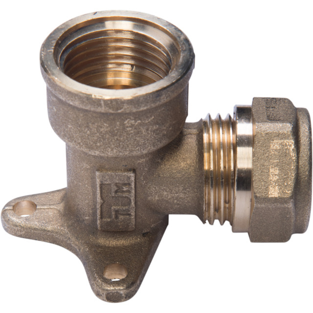 CORNAT Klemmring Wandscheibe Messing Ø15mm 1/2"IG