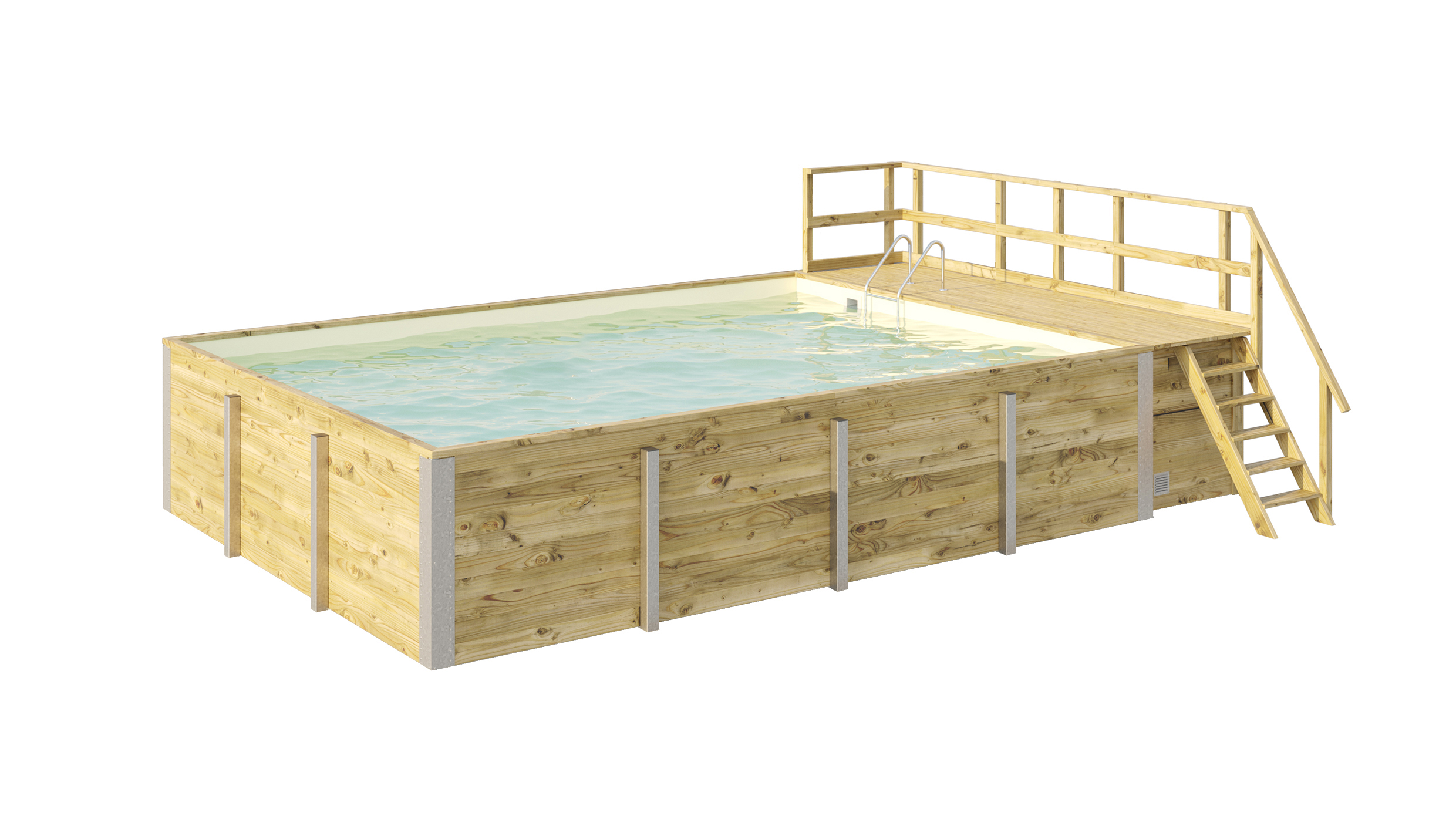 weka Massivholzpool 595 Gr. 2, Folie Sand