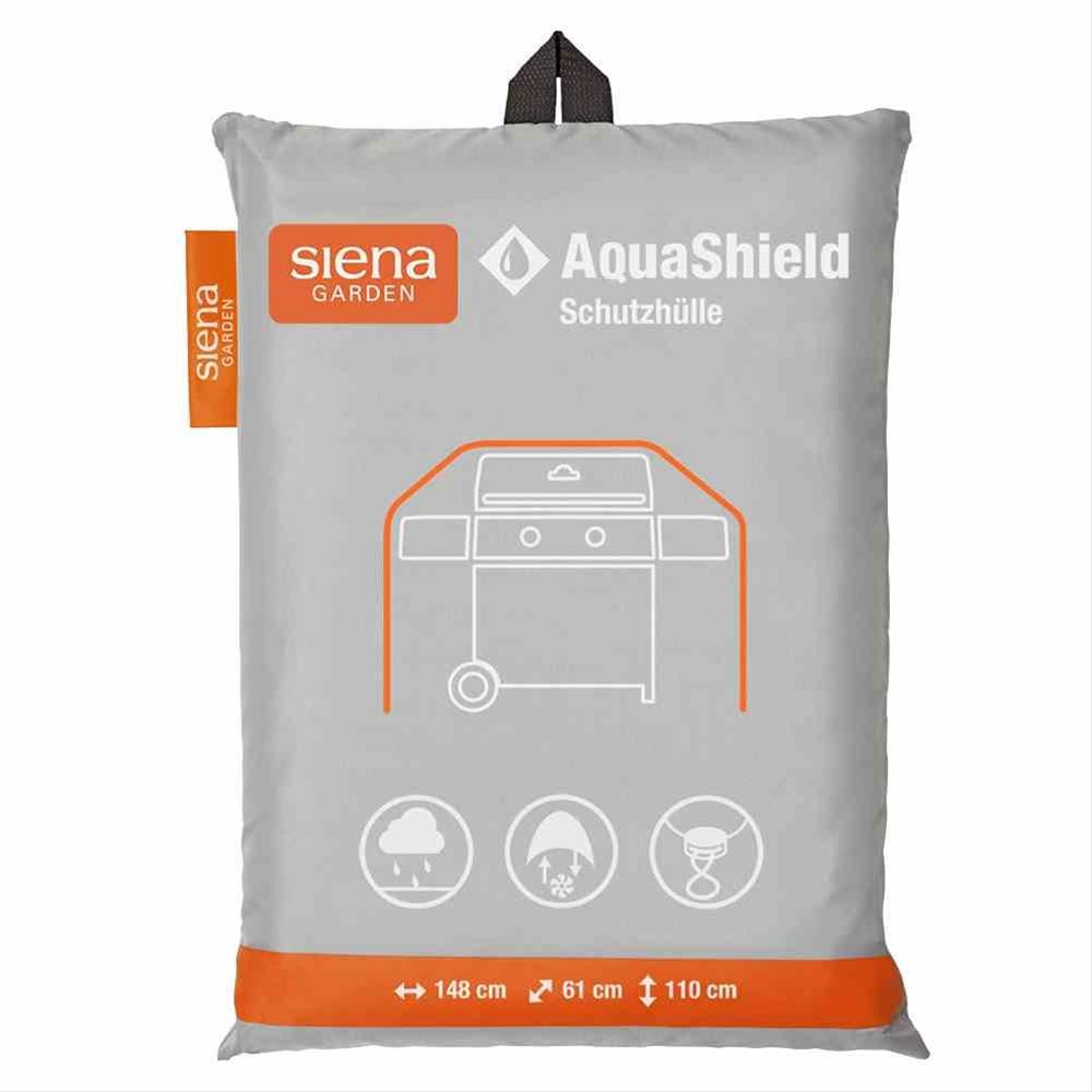 Abdeckhaube Gasgrill Siena Garden AquaShield grau 148x61x110cm