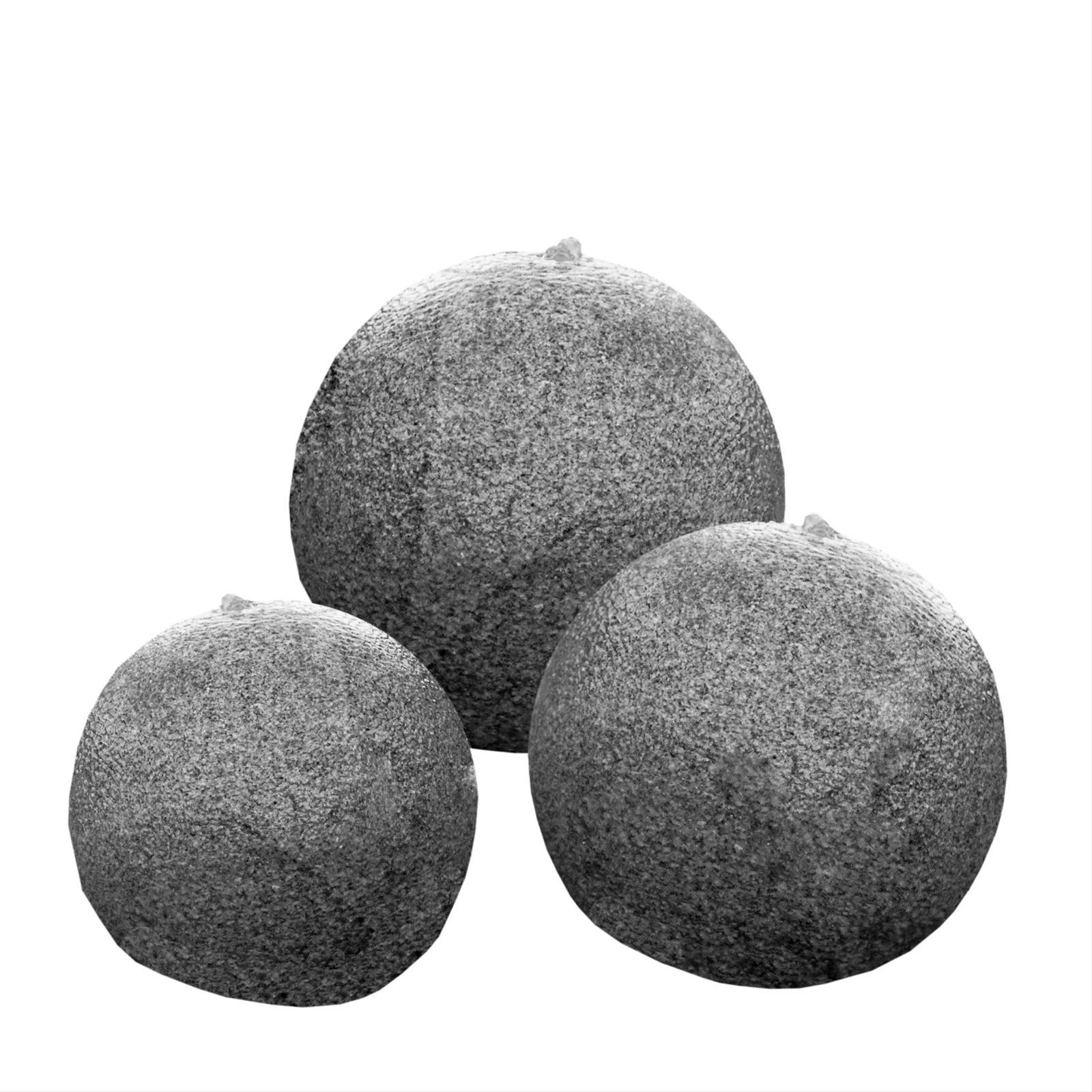 GardenForma Gartenbrunnen 3 Granitkugeln Ø15/20/25 cm