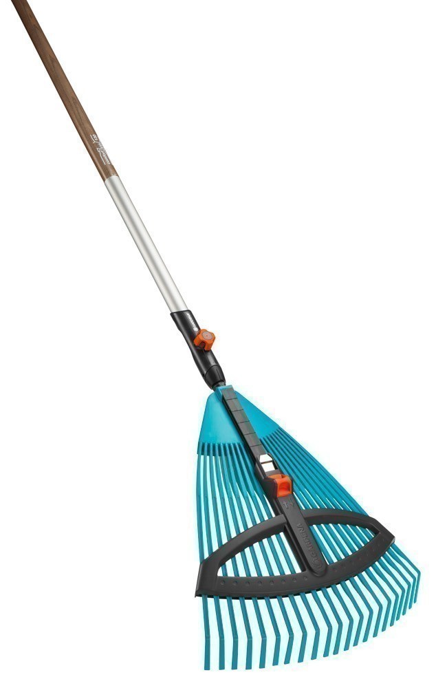 GARDENA combisystem Kunststoff Verstellbesen / Holzstiel 35-52cm 3099-30