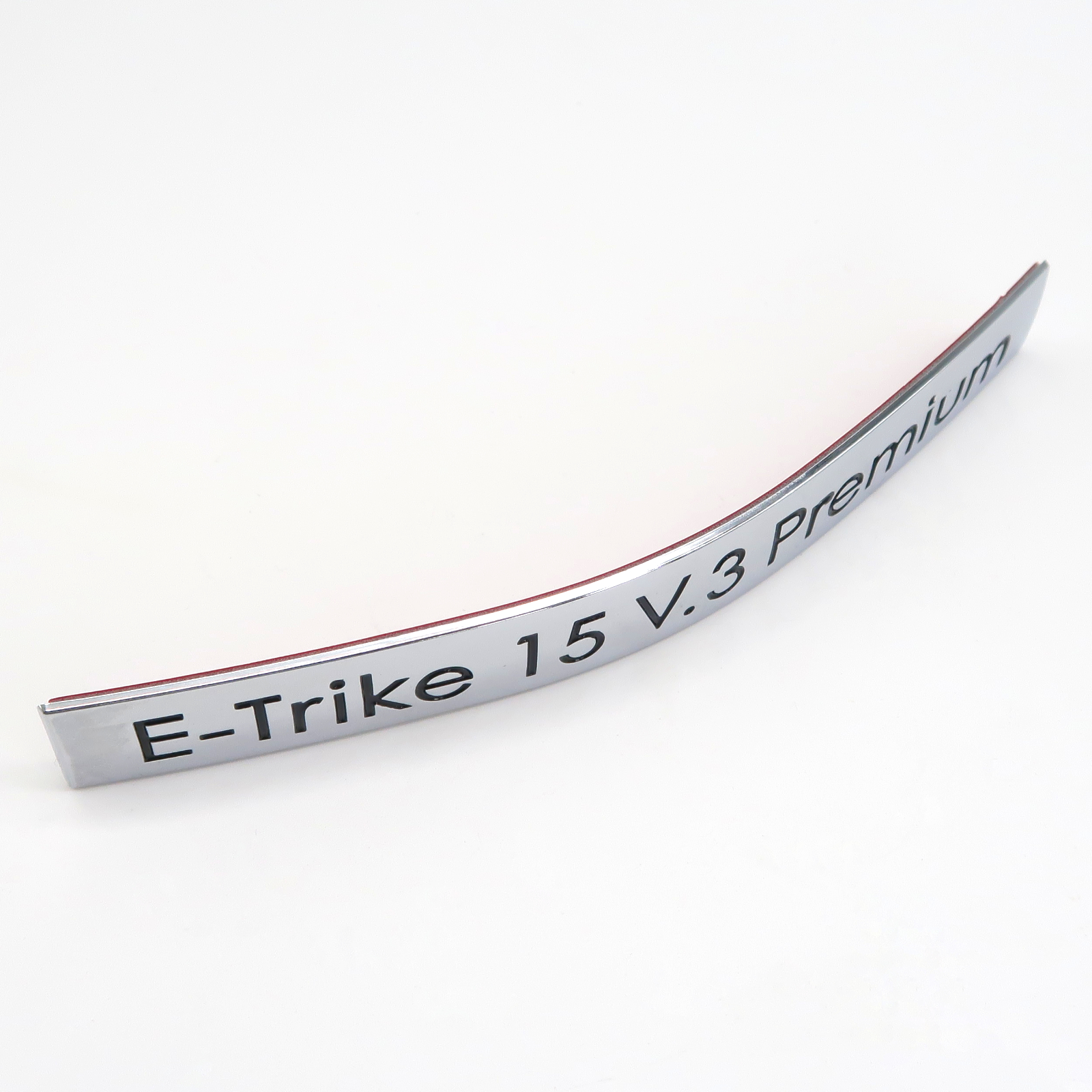 Rolektro Aufkleber, E-Trike 15 V.3 Premium, Metalloptik, vorne