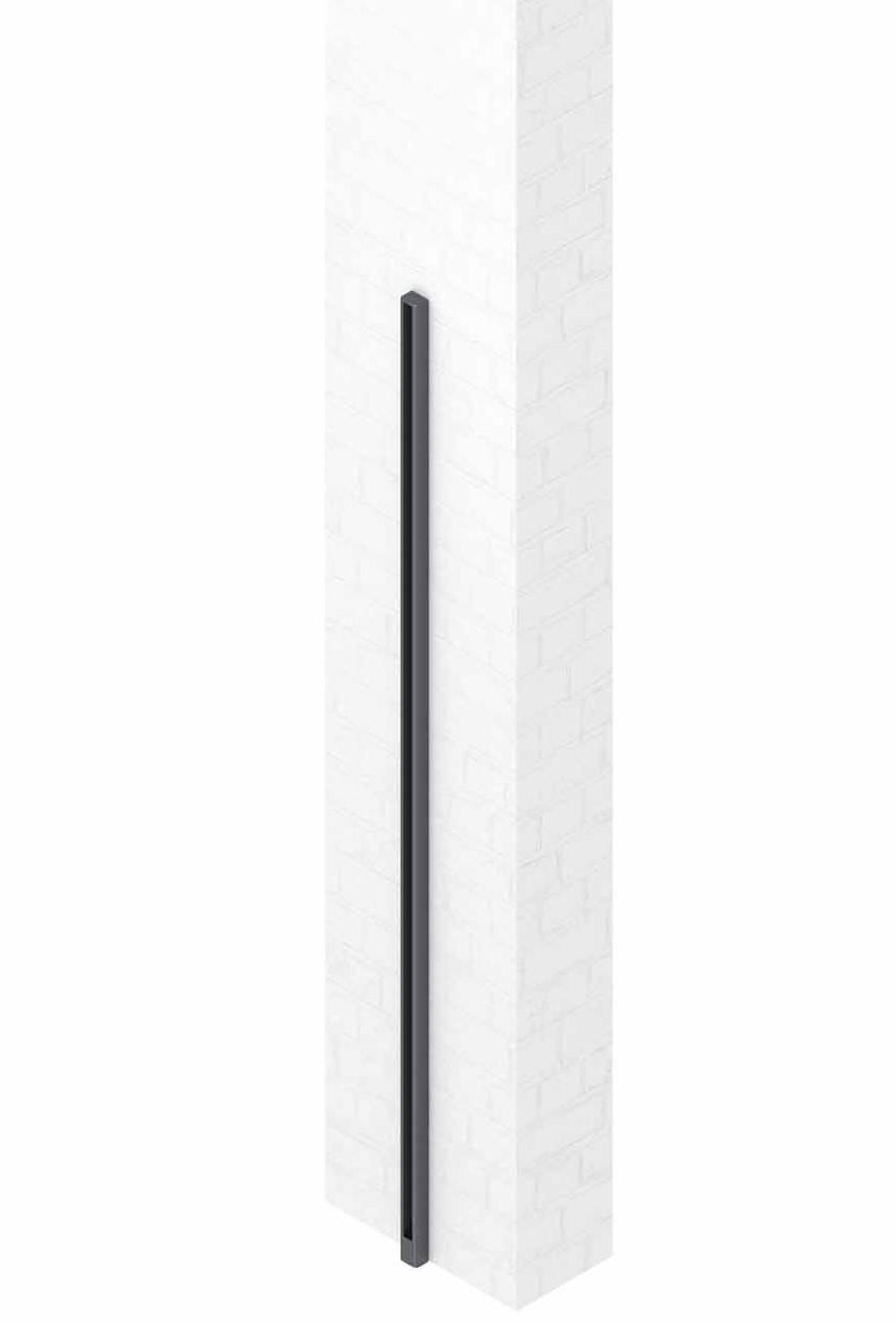 EASY-FENCE Alu-Montageprofil Anthrazit 3 x 4 x 190 cm