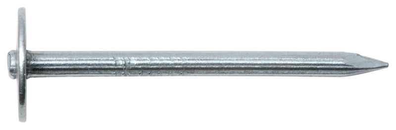 Stahlnägel mit Scheibe 3,5 × 60 mm, geriffelt, verzinkt, 250 Stück