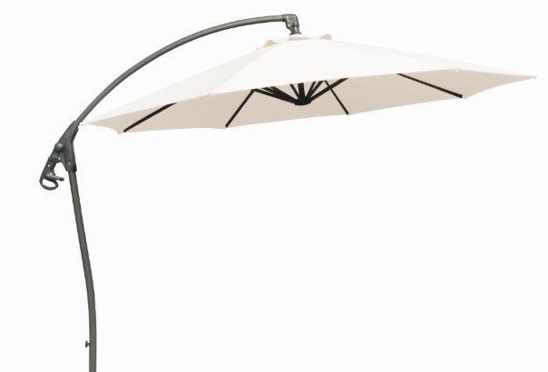 Ampelschirm / Sonnenschirm acamp acamatic 3d Ø300cm natur