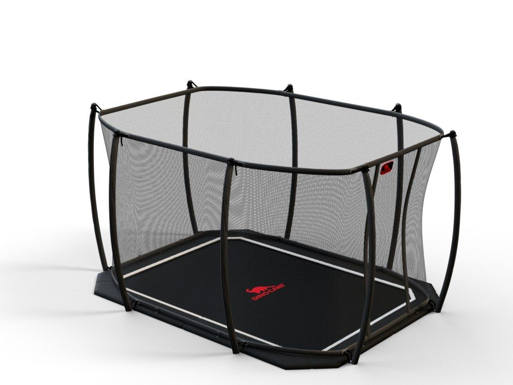 DINOCARS Trampolin FLAT LEVEL Sicherheitsnetz 305x225cm