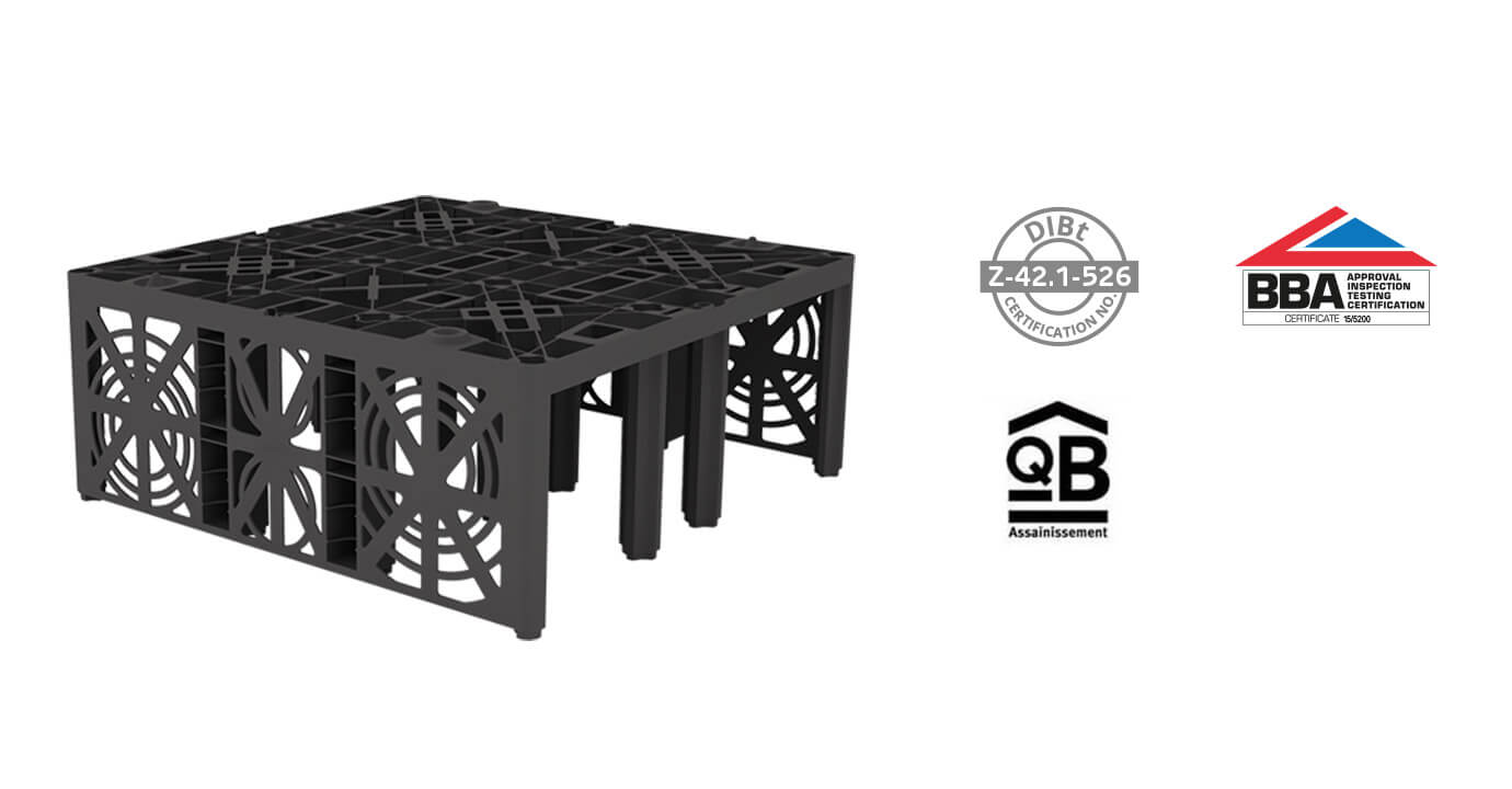 Graf Versickerungsblock EcoBloc Inspect flex 205 l (halbe Lage)