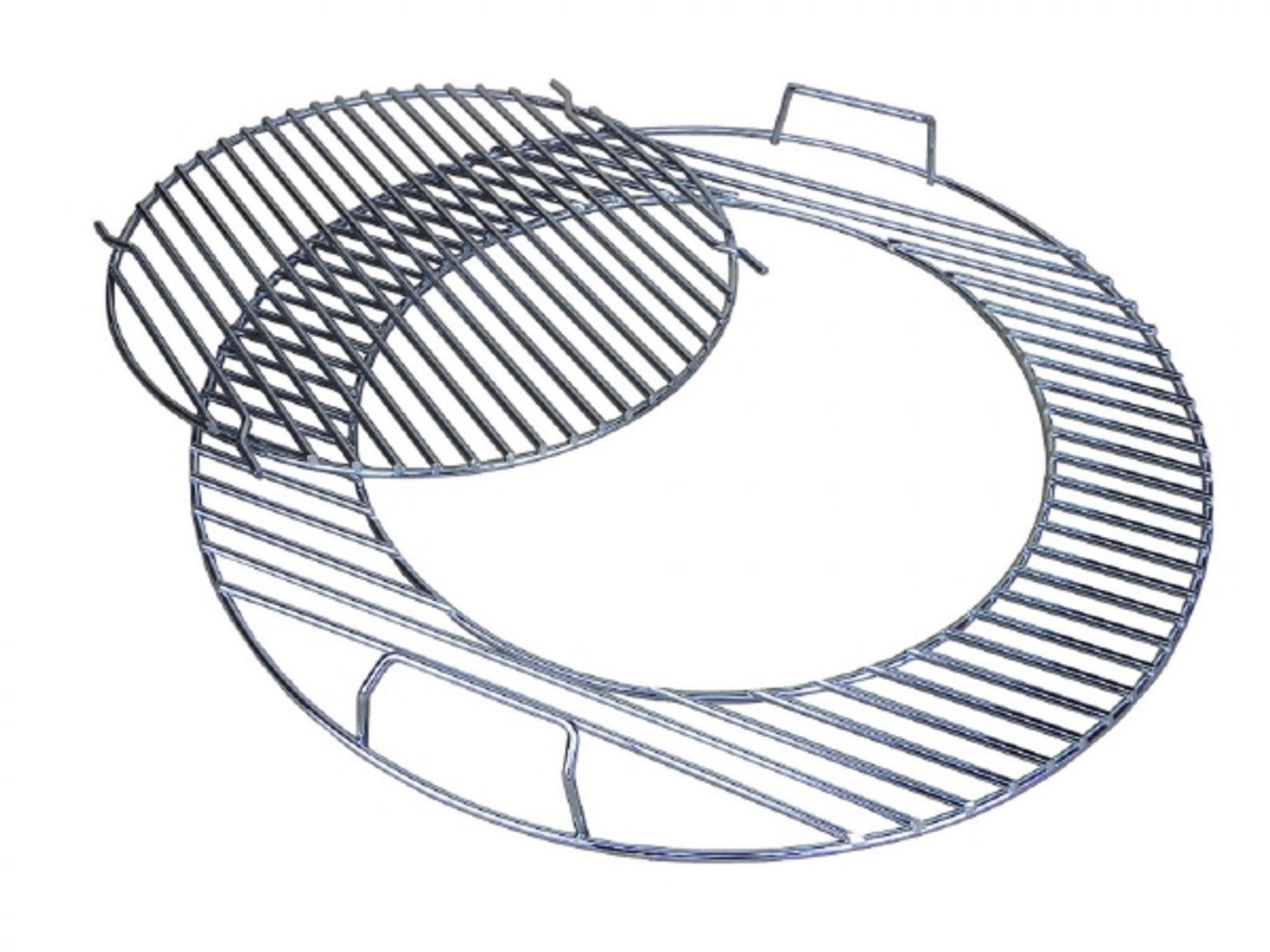 Grillrost rund 47 cm mit Einsatz