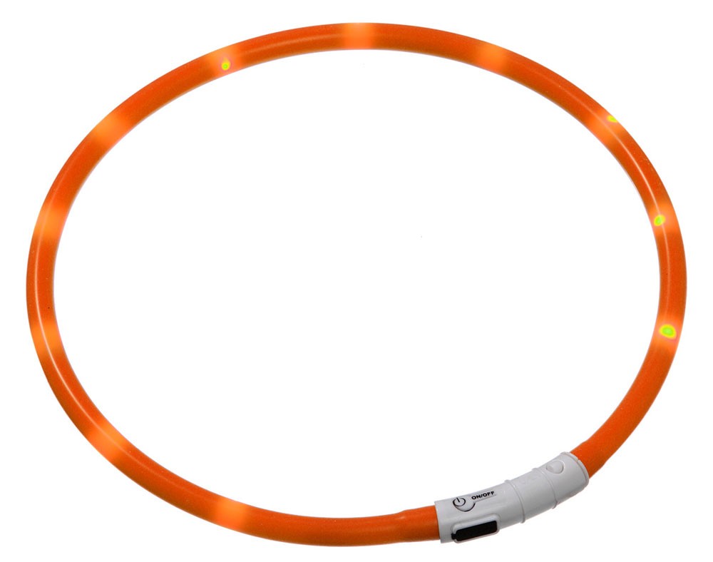 Leuchthalsband / Leuchtring Visio Light Karlie 20-70cm orange