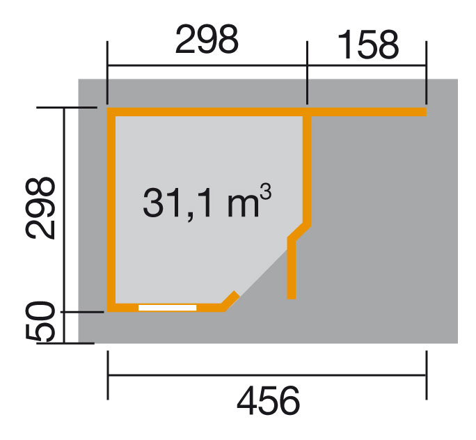 weka Komfort Designhaus 213 Plus A Gr.2 grau