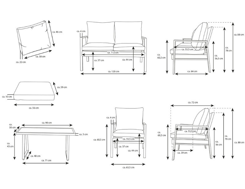 bellavista® Balkon Set Nizza Home & Garden®
