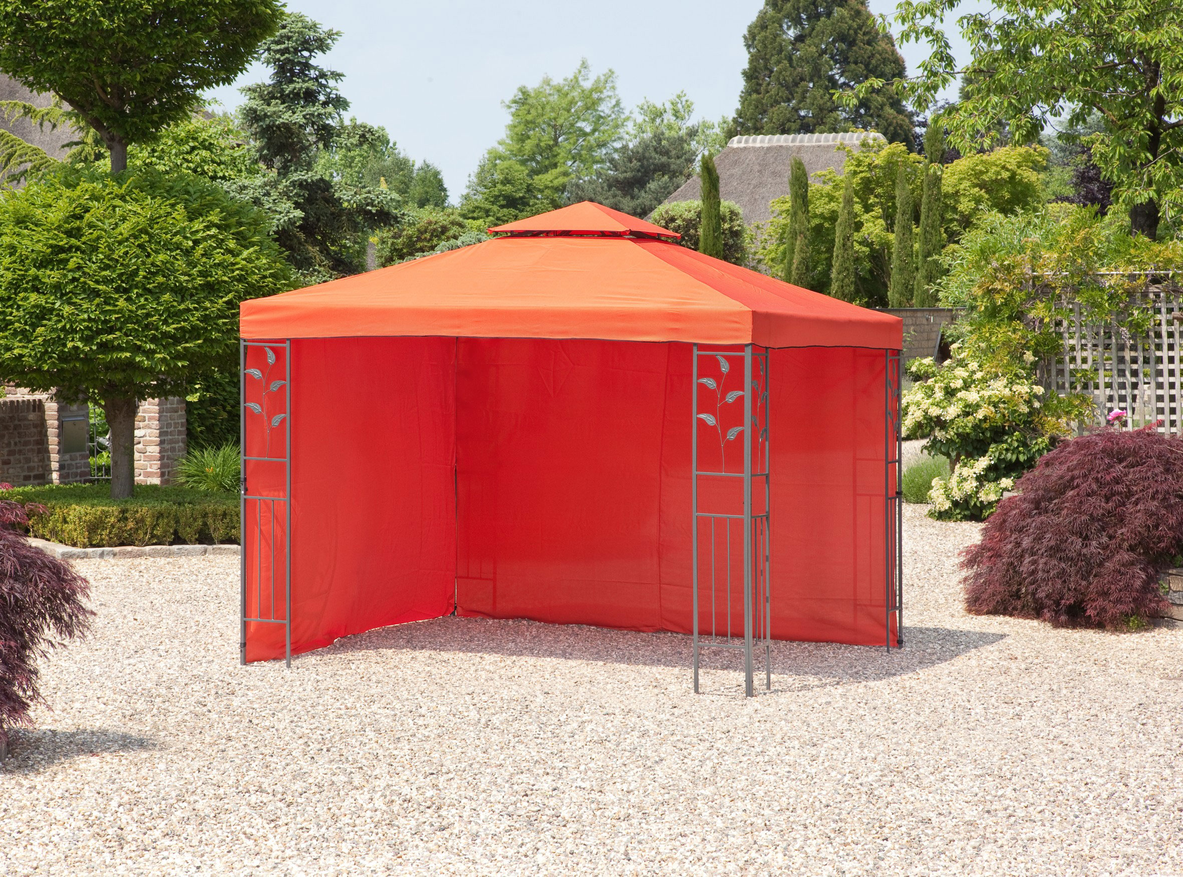 Seitenteile für Pavillon Livorno terra 2er-Set 3x2m