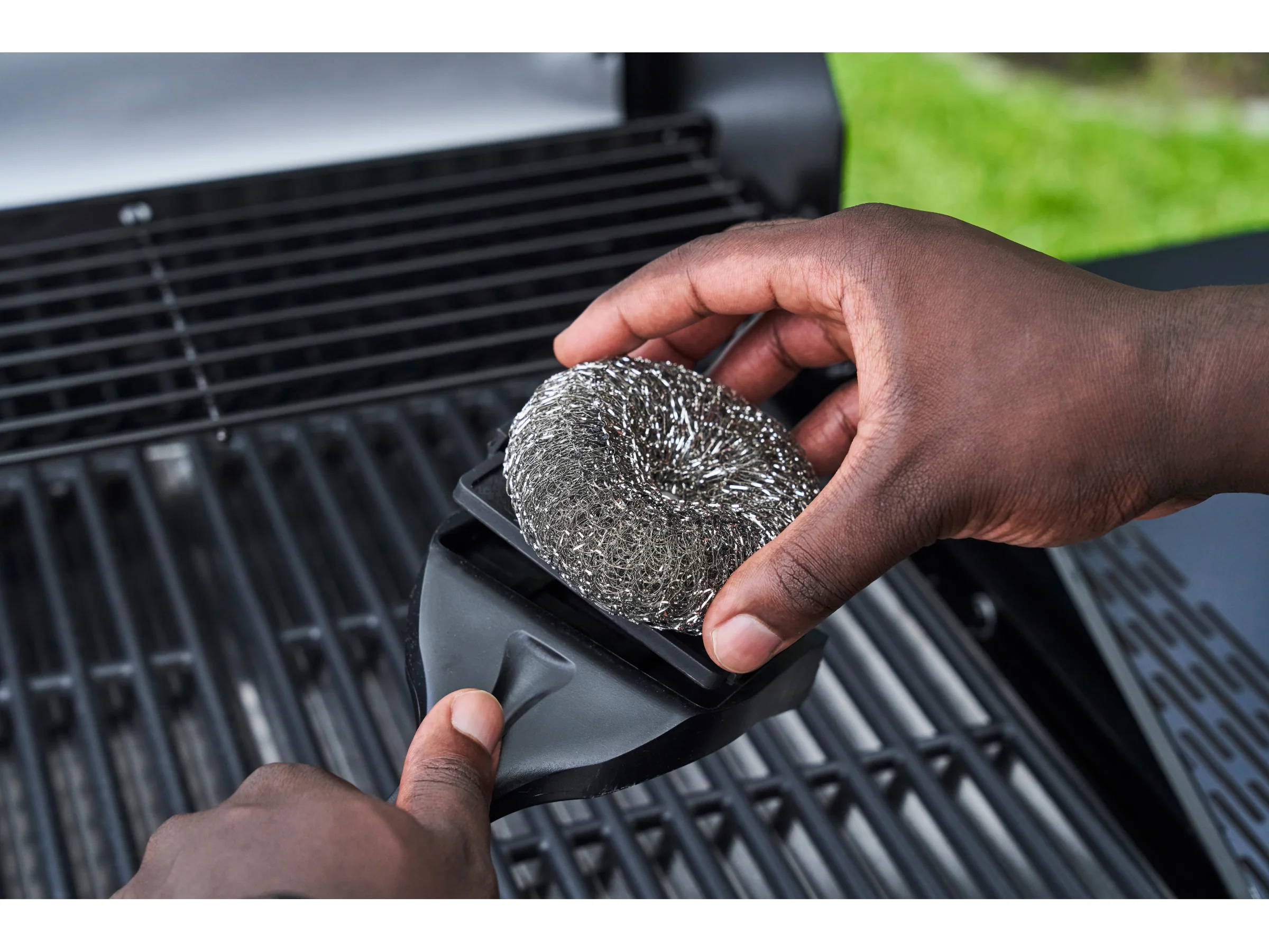 Char-Broil Ersatzbürstenkopf aus Stahlwolle Hot-Clean
