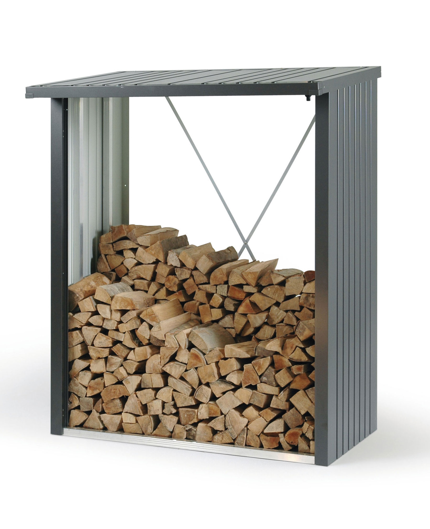 Biohort Kaminholzregal metall Woodstock Gr.150 dunkelgrau